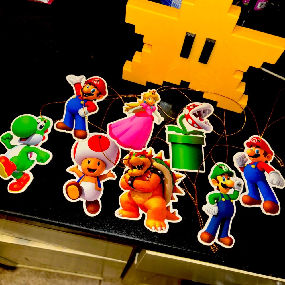 Super Mario ornaments